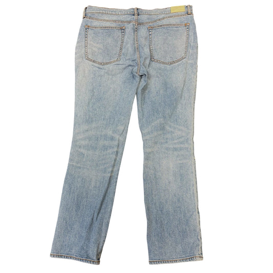 Johnny Was Blue Floral Embroidered Jeans Mid-Rise 16