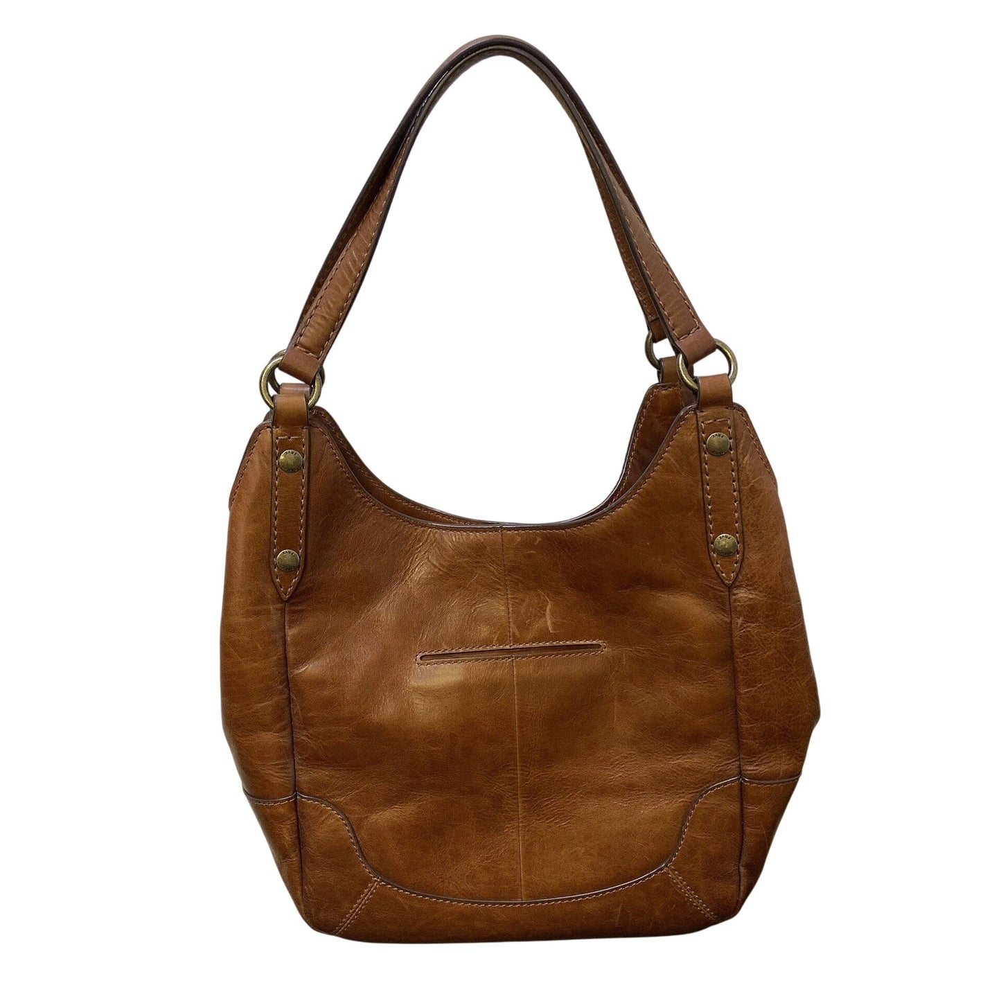Frye Melissa Style Cognac Leather Shoulder Bag