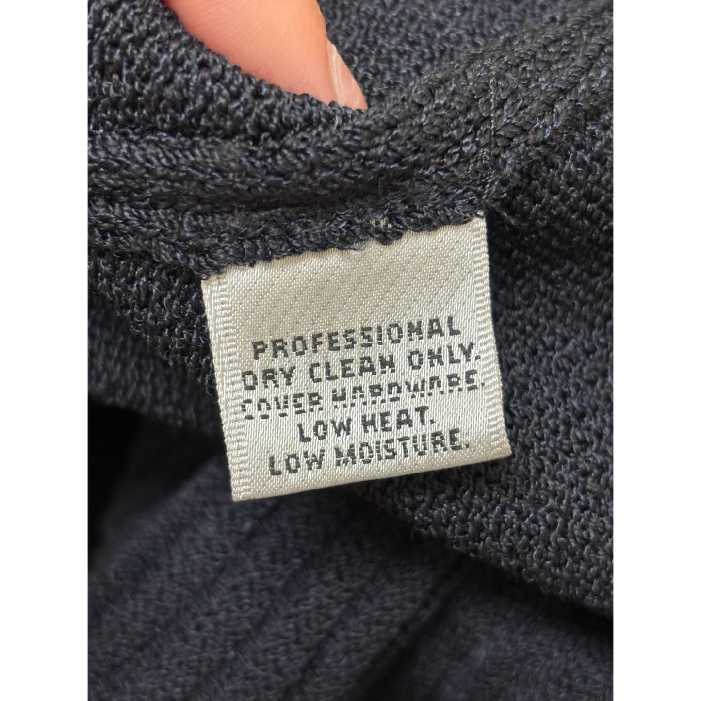 St. John Collection Black Ruffle Trim Knit Cardigan Sweater With Belt S