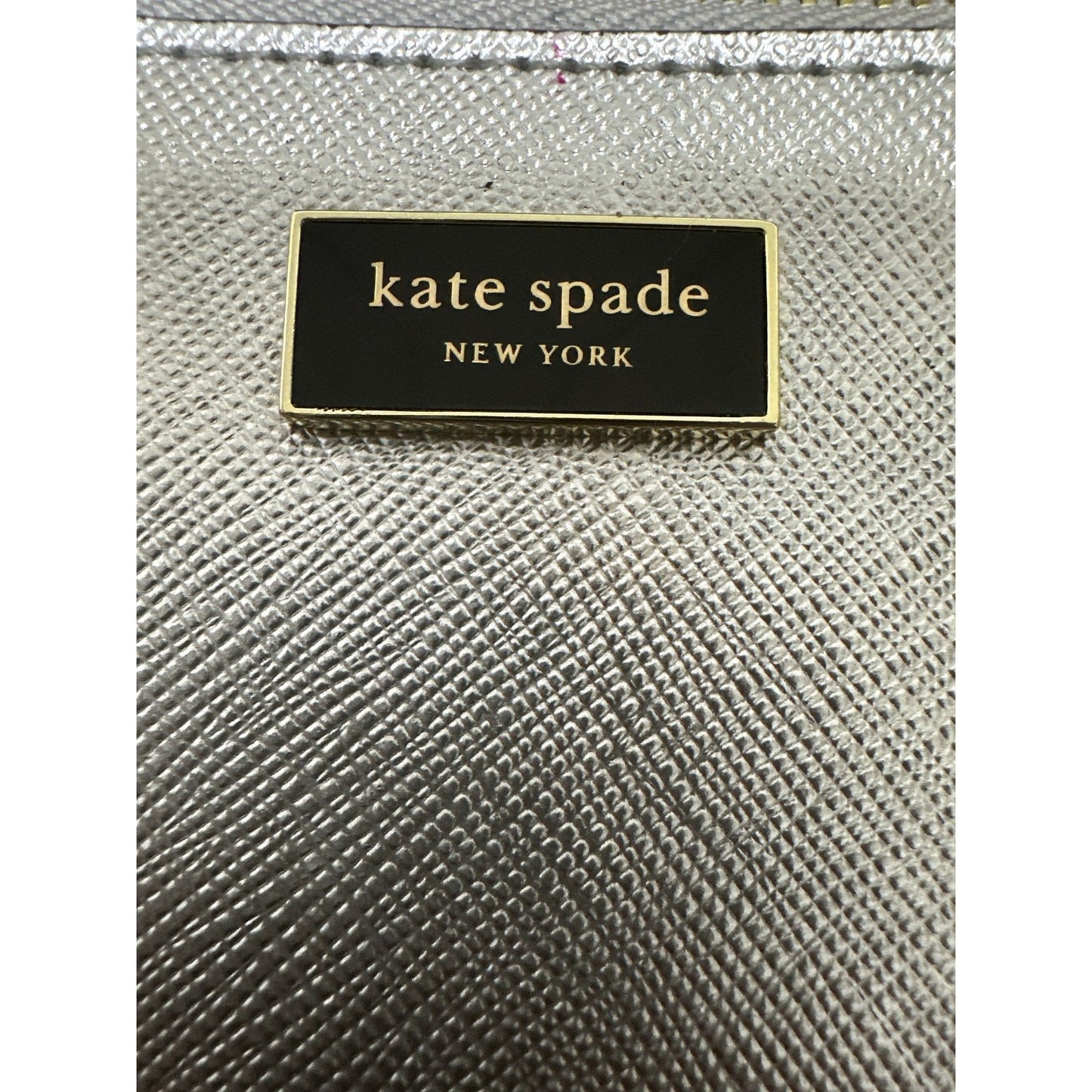 NWT Kate Spade New York Metallic Silver Belt Bag w/Adjustable Strap