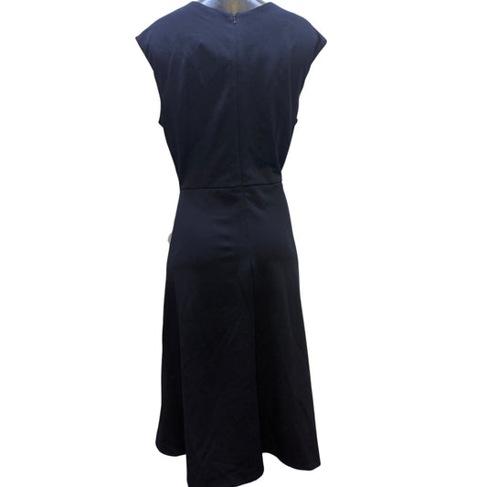 London Times Navy Cap Sleeve Dress Size 12
