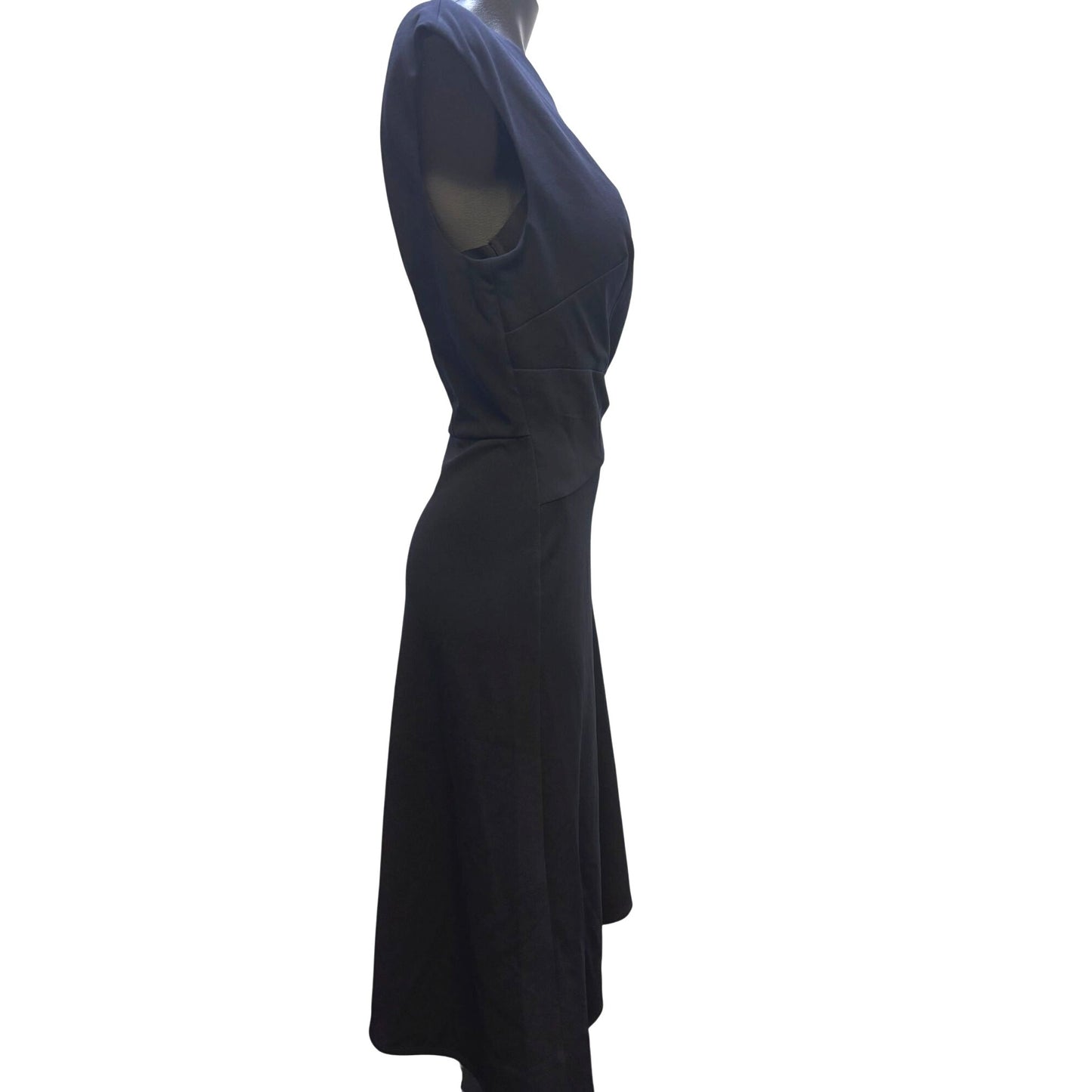 London Times Navy Cap Sleeve Dress Size 12