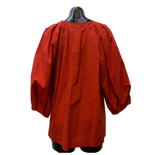 Natori Orange Puffy Blouse L