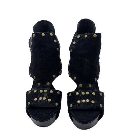 Ash As Lovely Black Wedge Heels 7.5