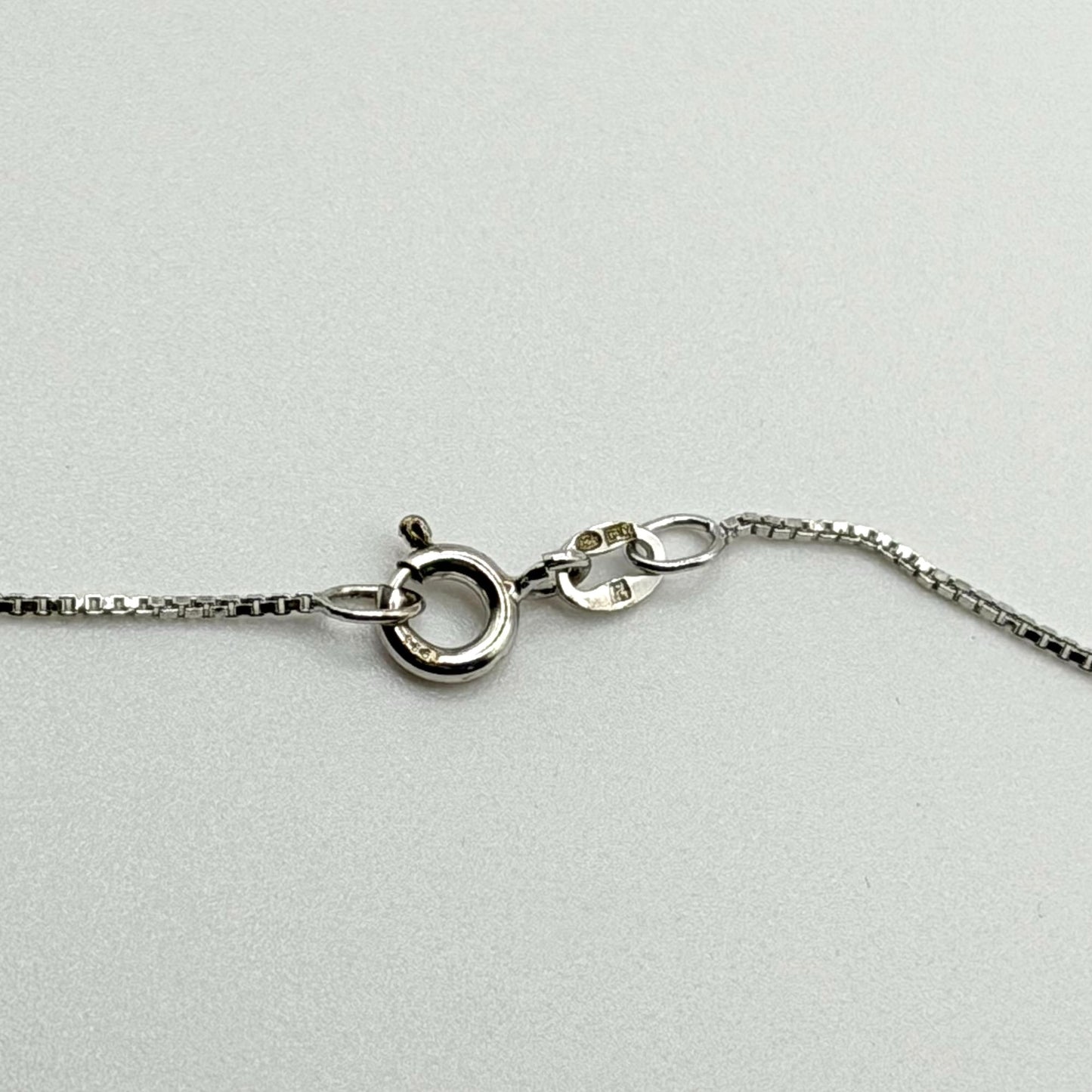 925 Sterling Silver Necklace With Square Marcasite Pendant
