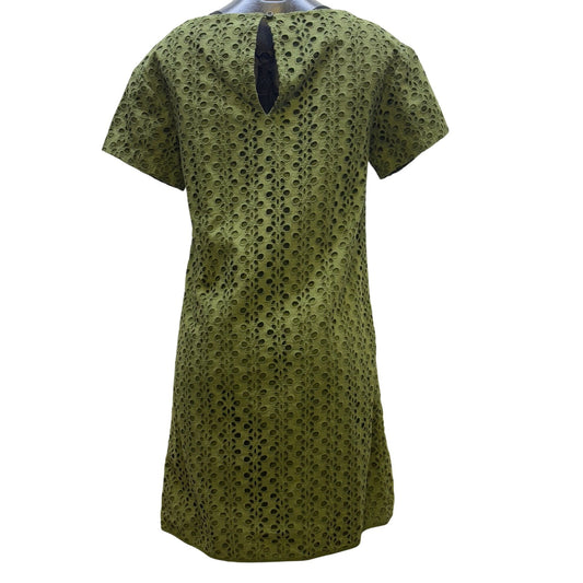 Kate Spade Green Eyelet Lace Shift Dress Size 2