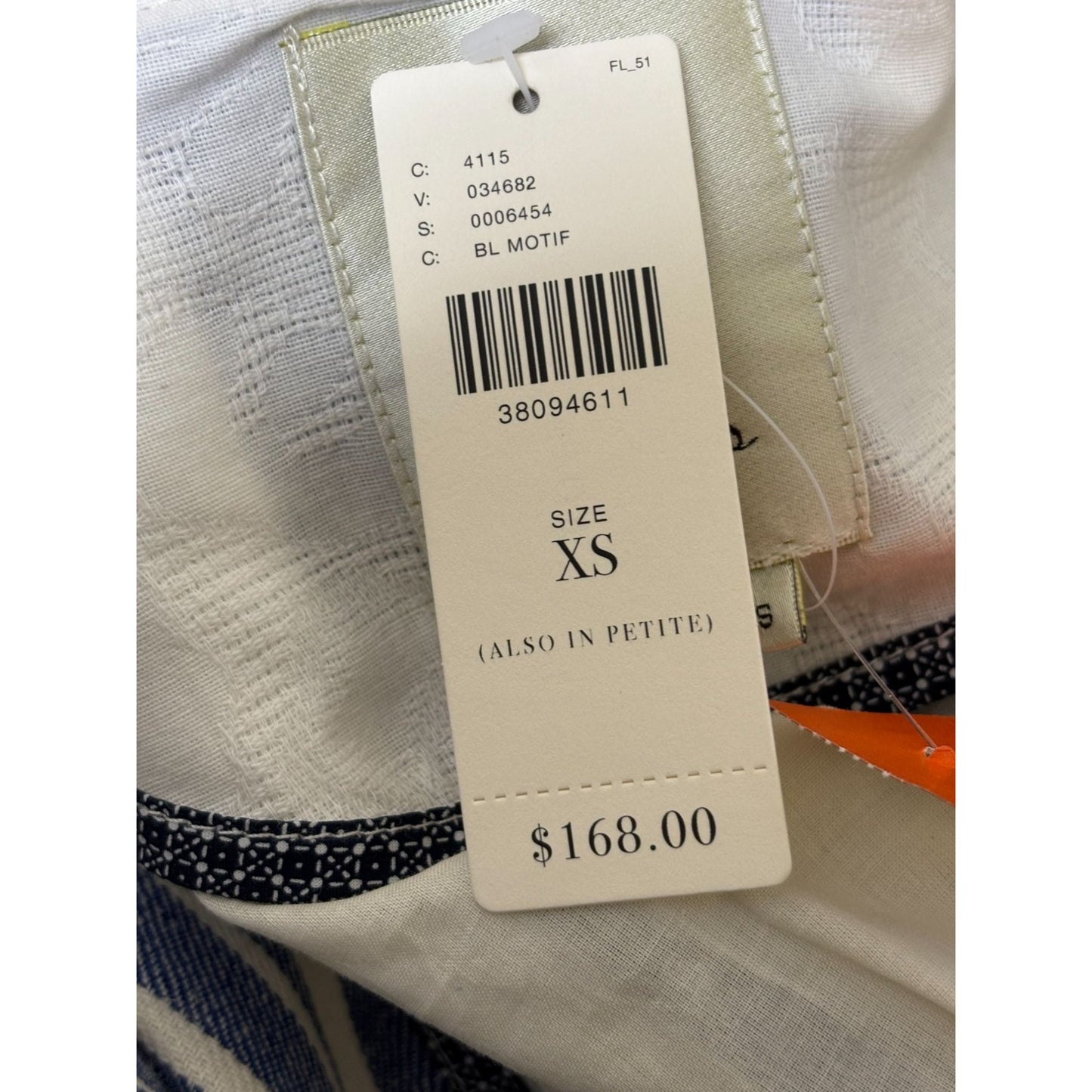 Elevenses Anthropologie NWT Striped Blue & White Jacket XS