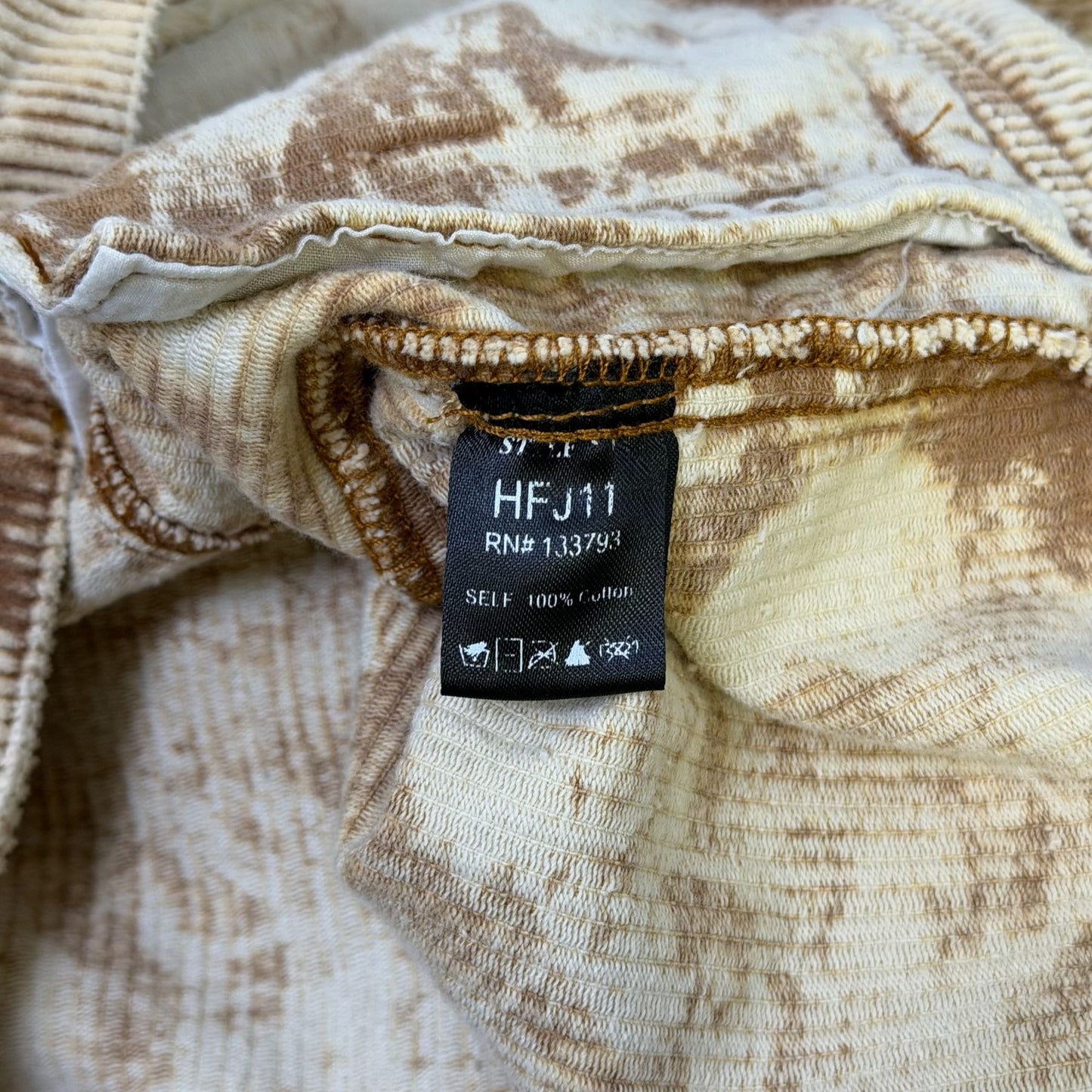 Pol Cream Corduroy Jacket With Studded Details Button Front M