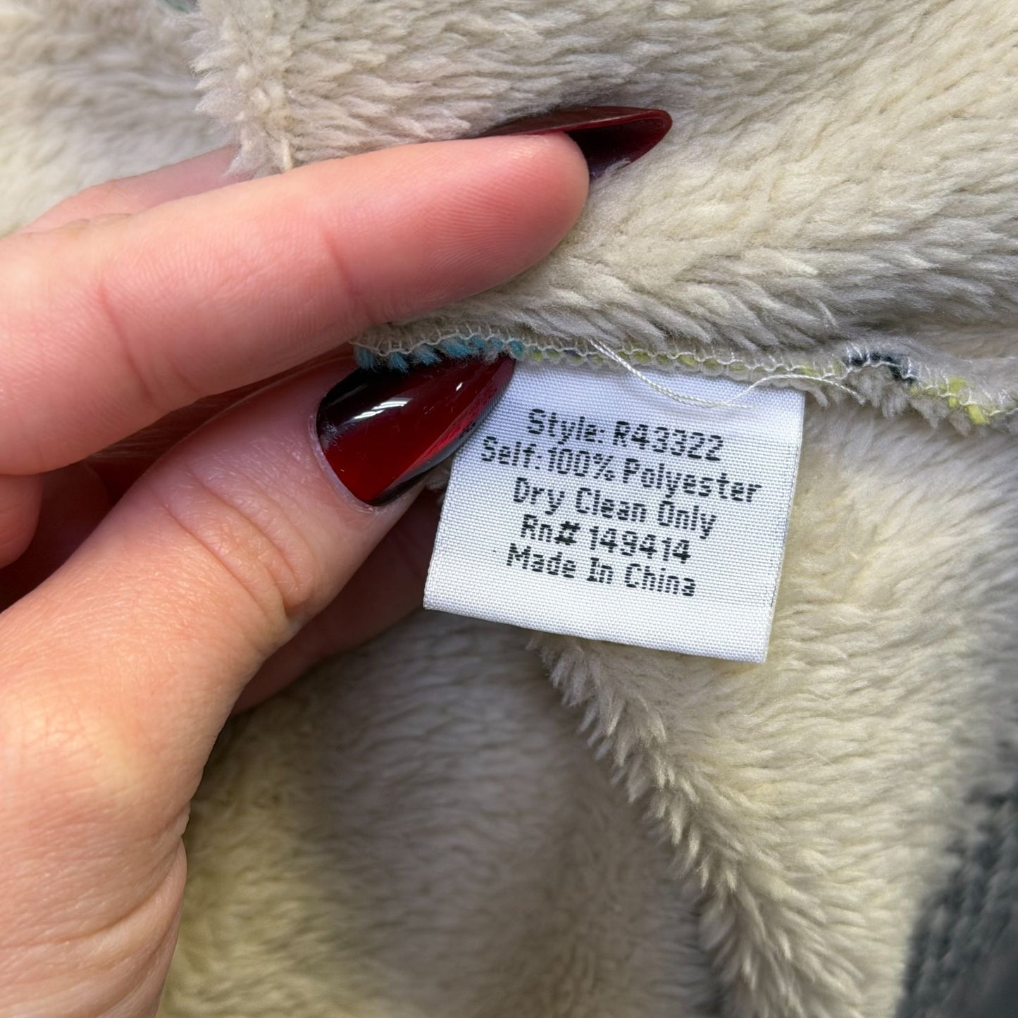 Johnny Was Hooded Cardigan With Multicolor Floral Print Size XL