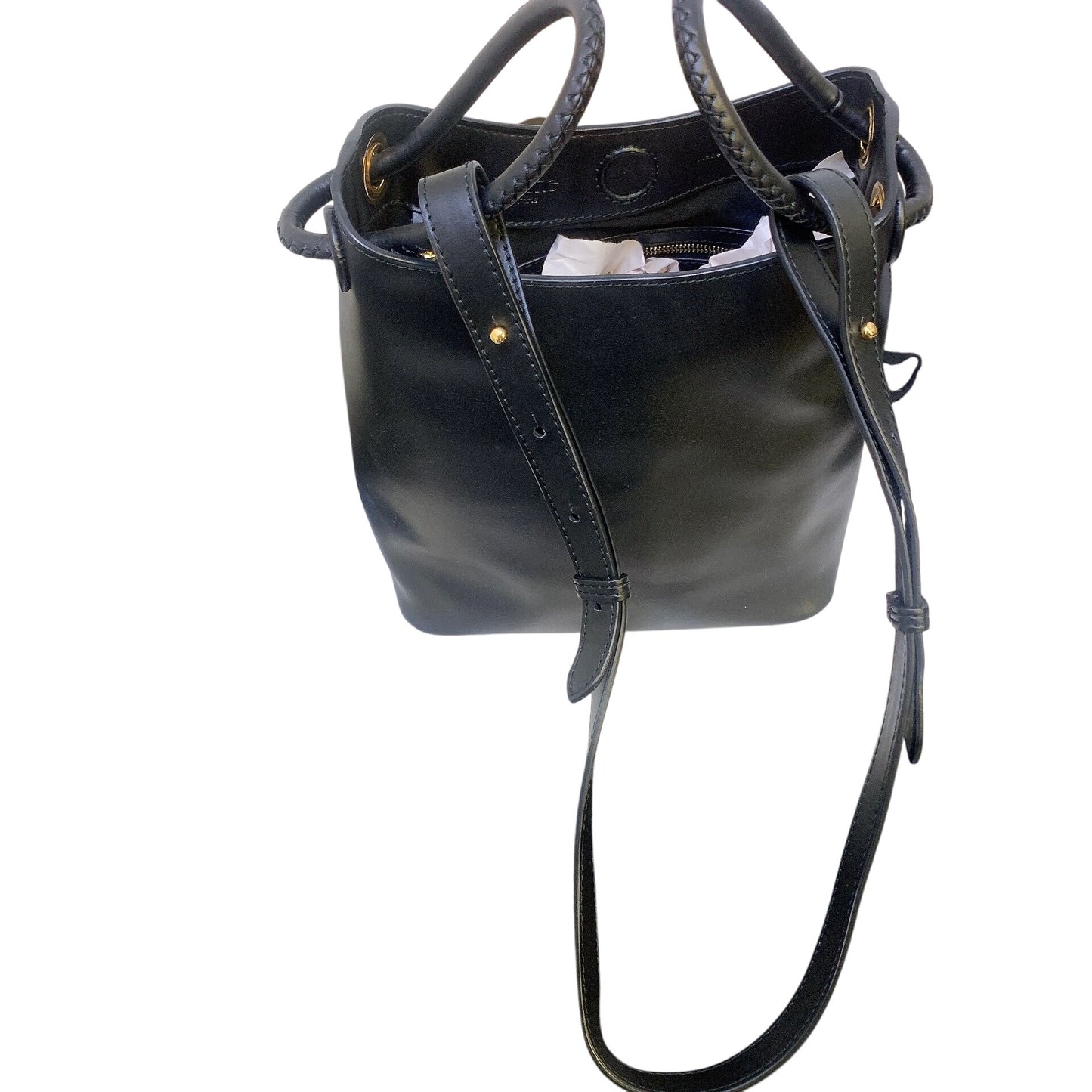 Elleme Paris Black Vosages Leather Handbag