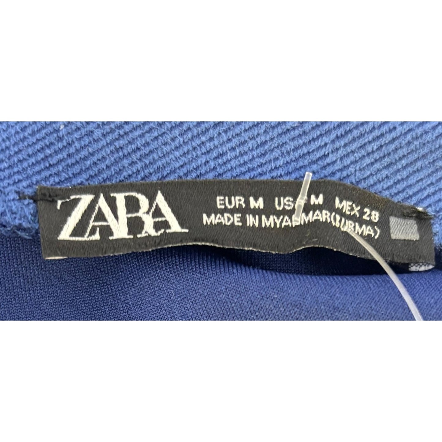 Zara Short Sleeve Shift Dress Blue Size M