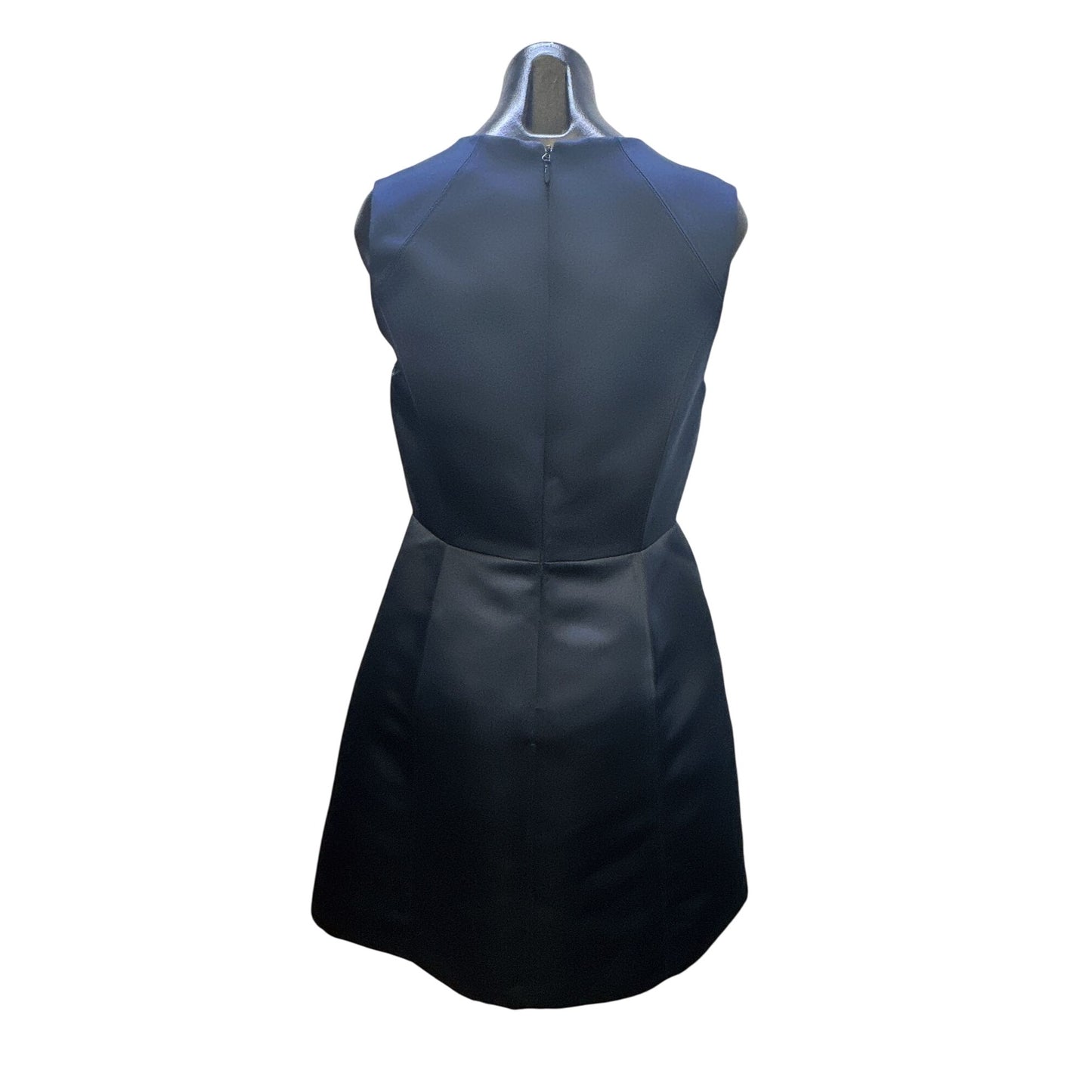 NWT Halston Heritage Navy Sleeveless w/Asymmetrical Neckline Dress Size 10