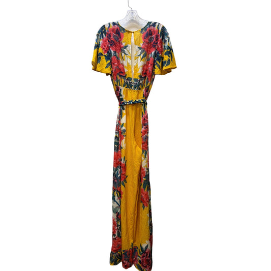 NWT Flying Tomato Floral Print Jumpsuit With Belt M
