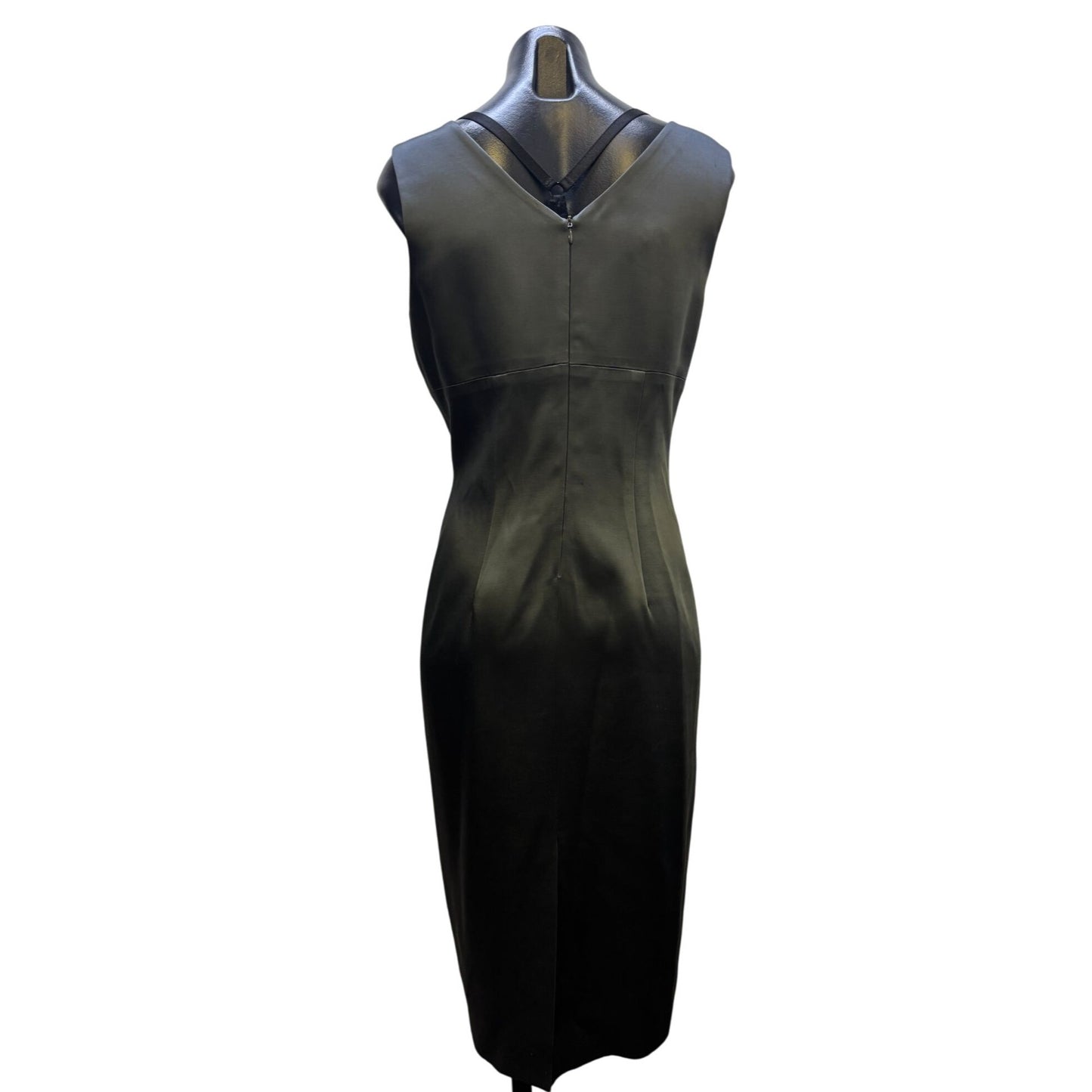 Lynn Lugo 2p Dark Gray Dress W/Cardi M