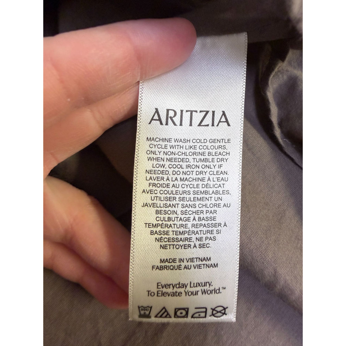 Babaton Aritzia Sleeveless Mock Neck Dress Tan S