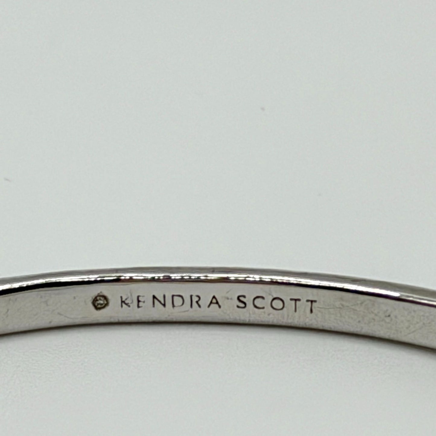 Kendra Scott Silver Multi Stone Hinged Bangle Bracelet