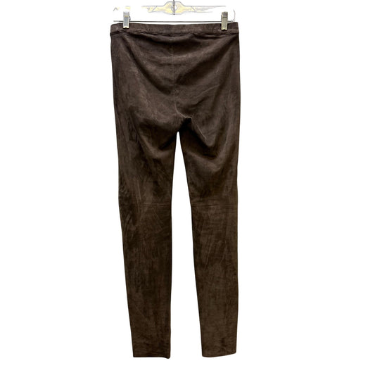 AS By DF Suede Slim-Fit Brown Pants M