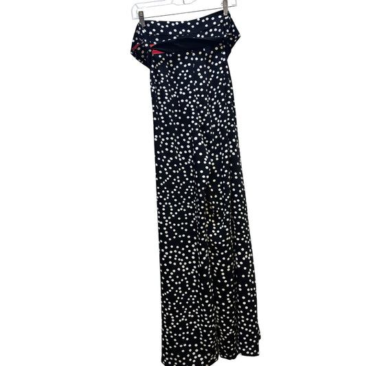 NWT Joseph Ribkoff Black Polka Dot Wide-Leg Pants Size 22