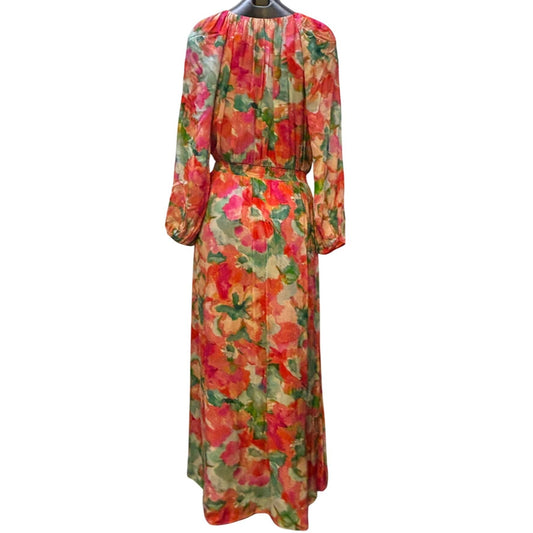 NWT Soft Surroundings Evalina Maxi Dress Tropical Floral M