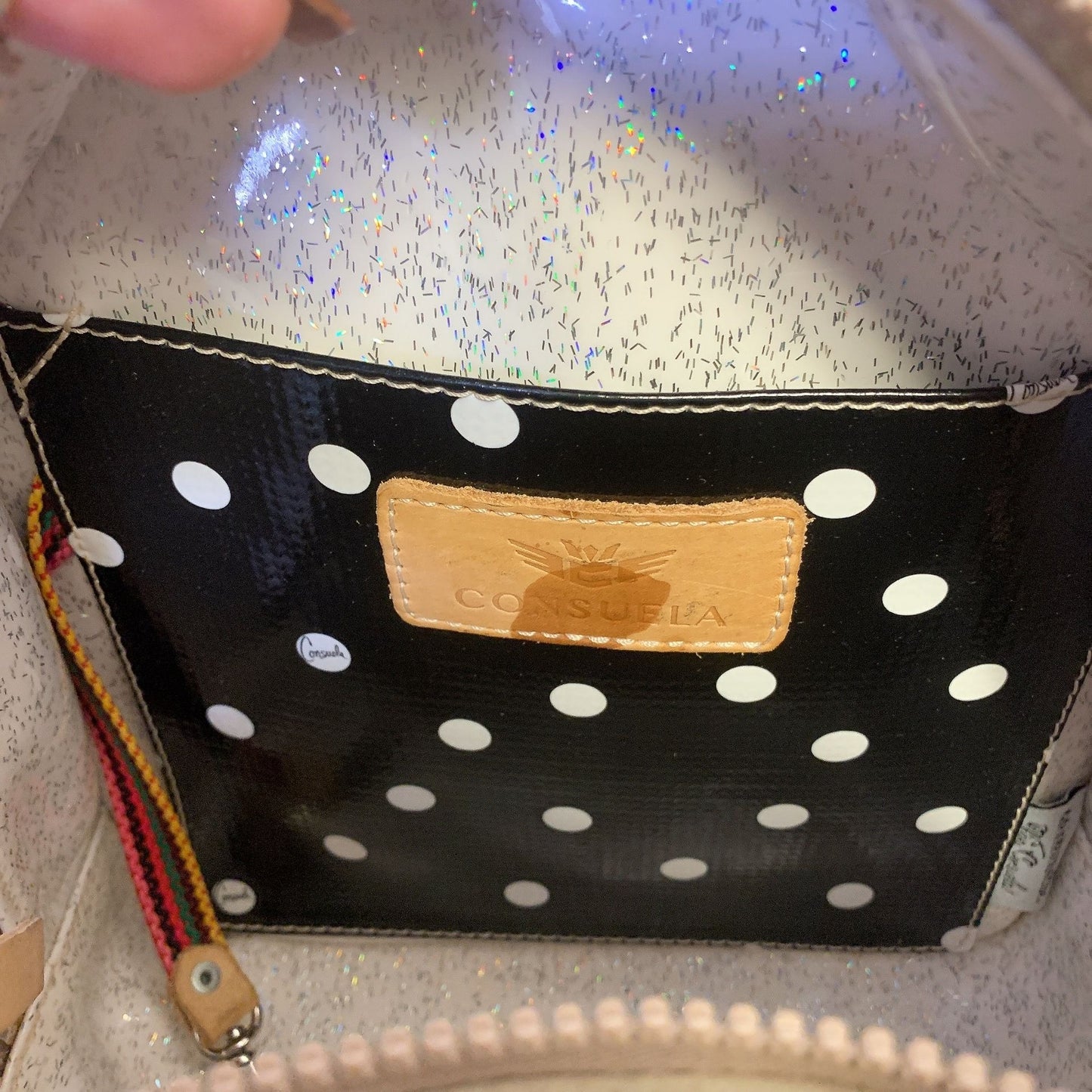 Consuela Leopard Print Mini Backpack With Multicolor Striped Straps