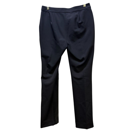 Lafayette 148 New York Black Lambskin Slim-Leg Trousers Size 4