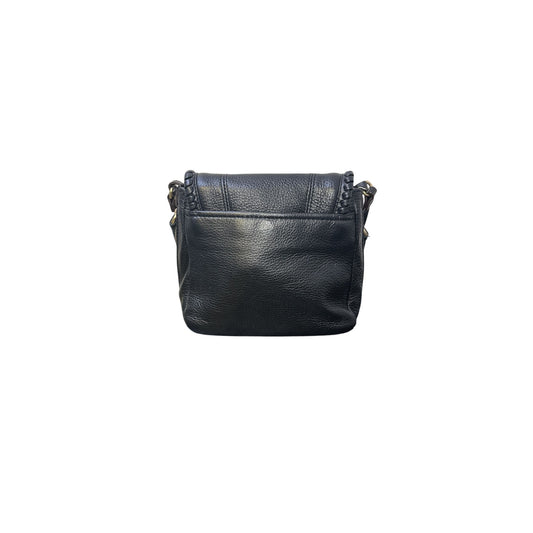 Aimee Kestenberg Black Leather & Wool Crossbody Bag