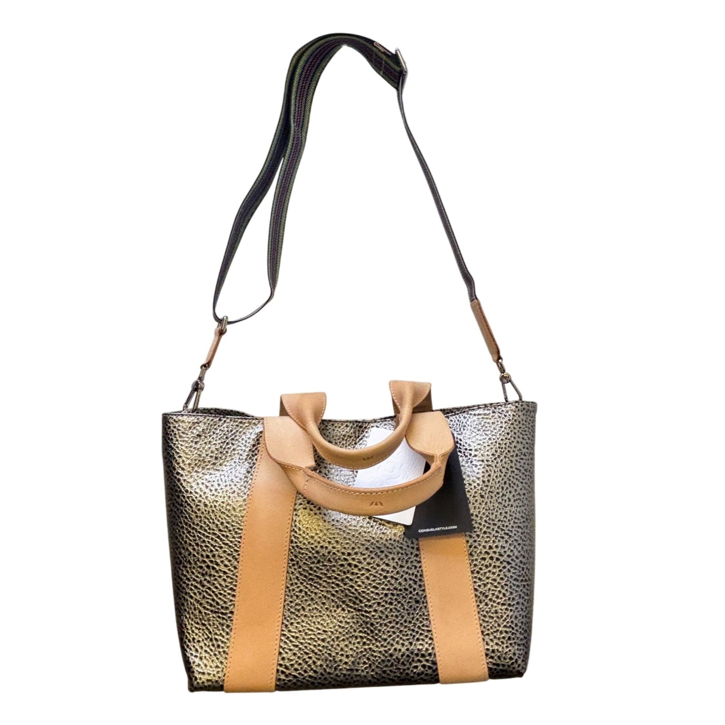 NWT Consuela Large Gold Tote Bag