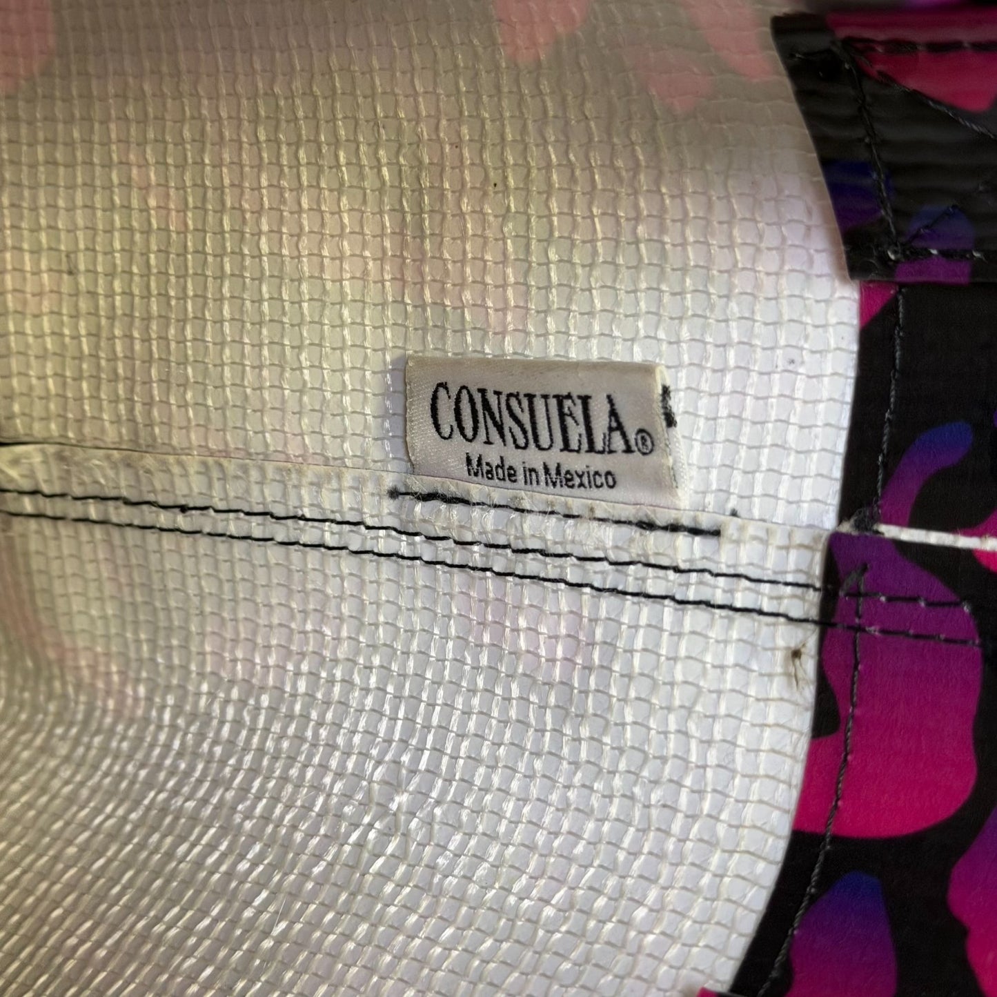Consuela Print Tote Bag Black Pink Leopard