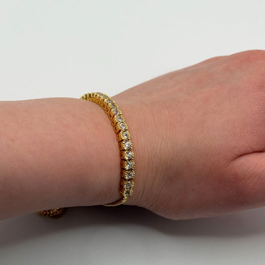 Kendra Scott Gold Tone Adjustable Bracelet With Crystal Accents