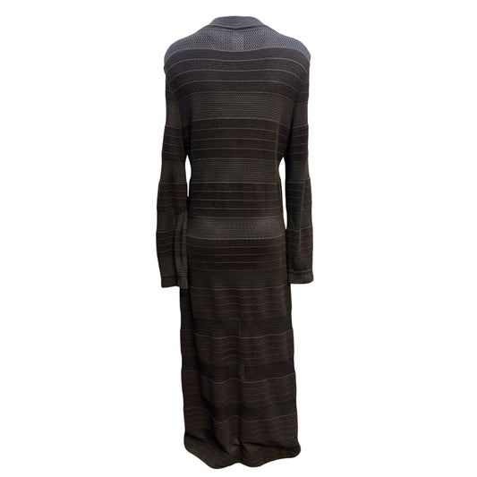 Giorgio Armani Button-Up Knit Cardigan Dress 42/S
