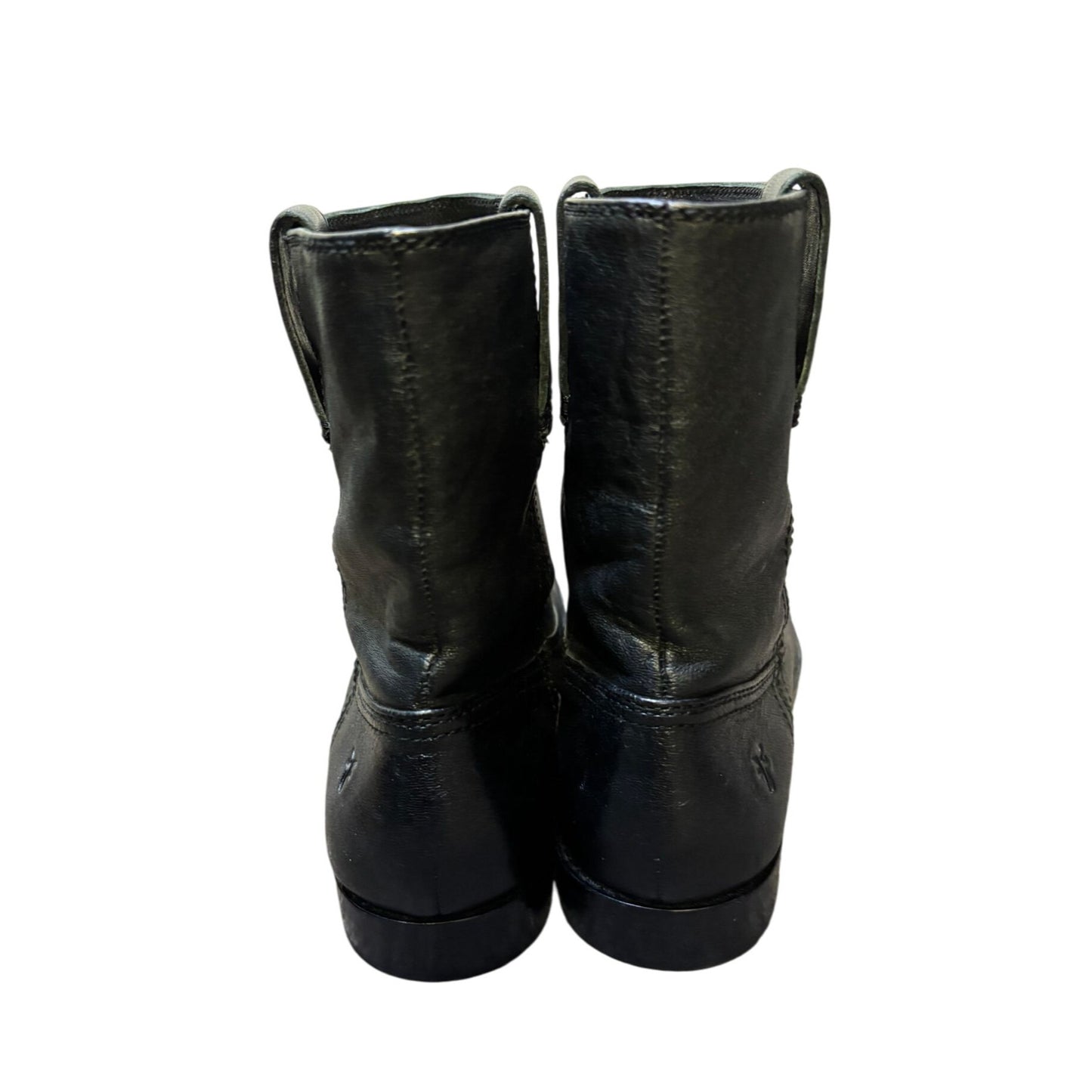 Frye Black Leather Ankle Booties Size 8