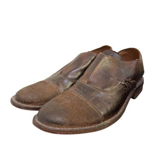 Bed Stu Brown Leather Slip-On Dress Shoes Size 9.5