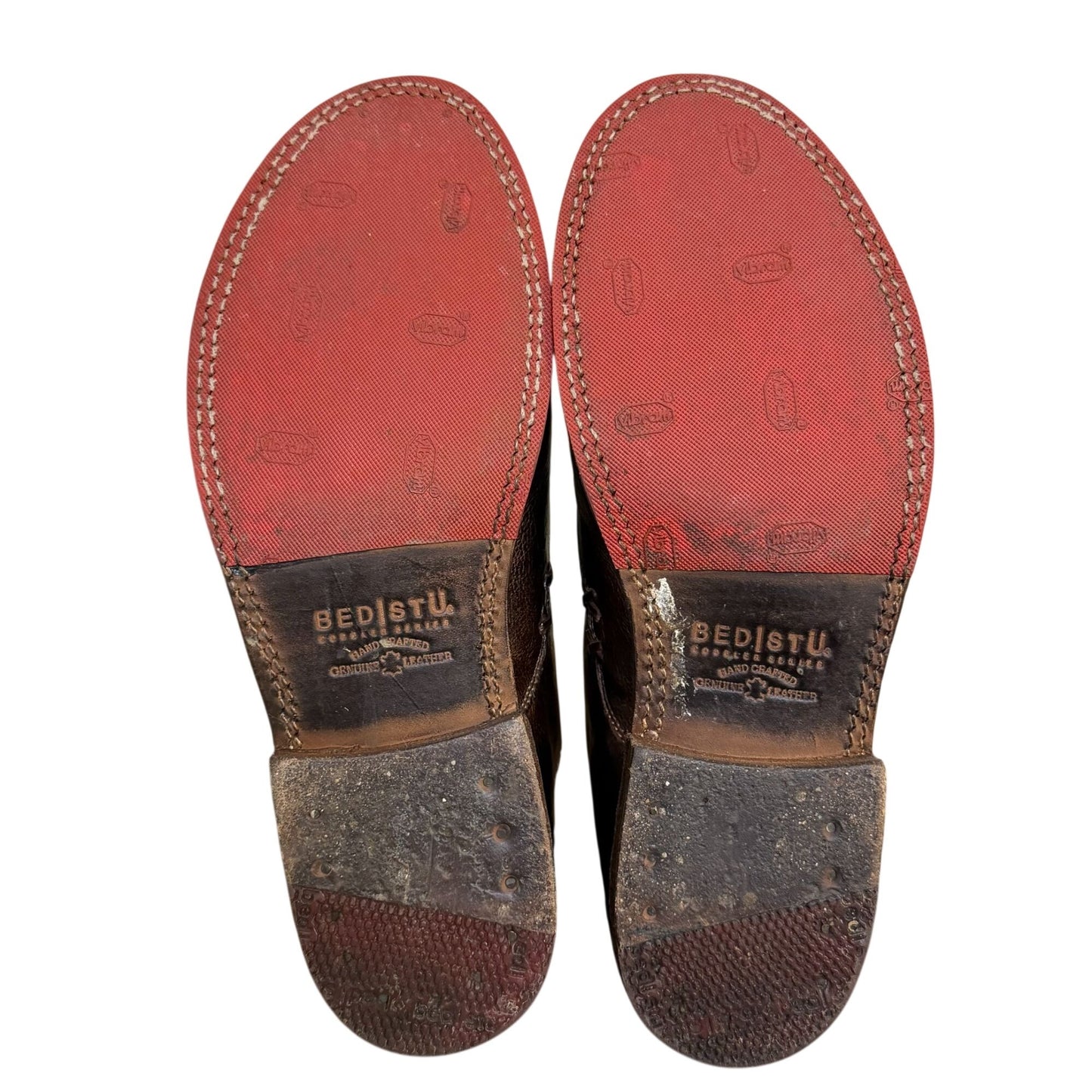 Bed Stu Brown Leather Slip-On Dress Shoes Size 9.5