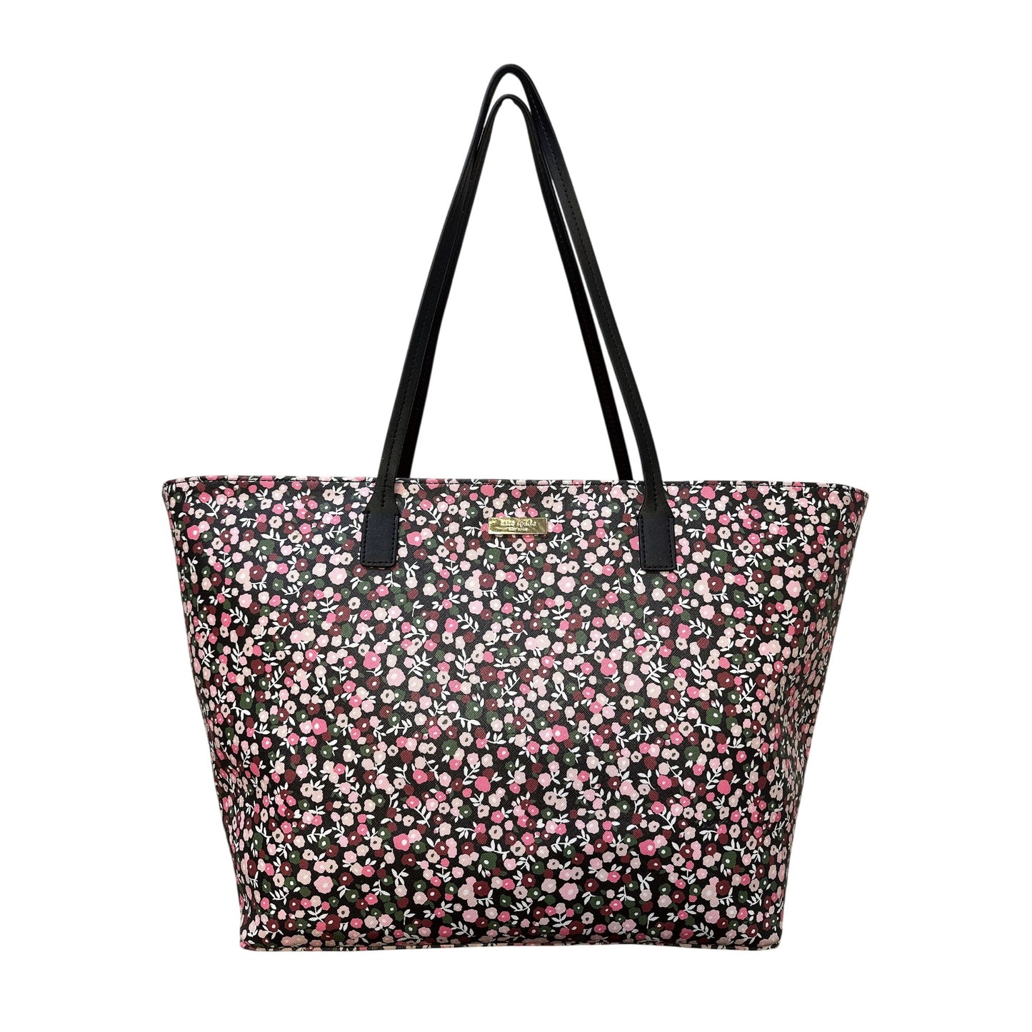 Kate Spade New York Floral Tote Bag w/Dual Black Handles