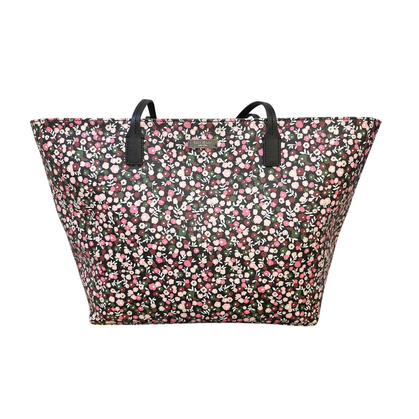 Kate Spade New York Floral Tote Bag w/Dual Black Handles