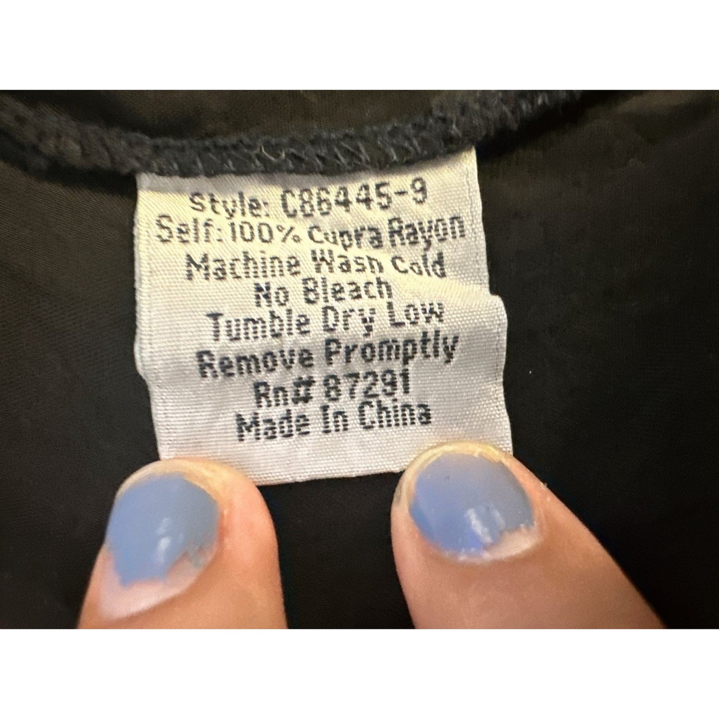 Johnny Was Black Open Front Kimono Cardigan w/Embroidery and lace