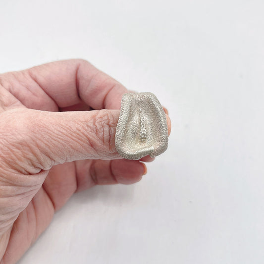 925 Silver Calla Lily Flower Band Ring 8.5