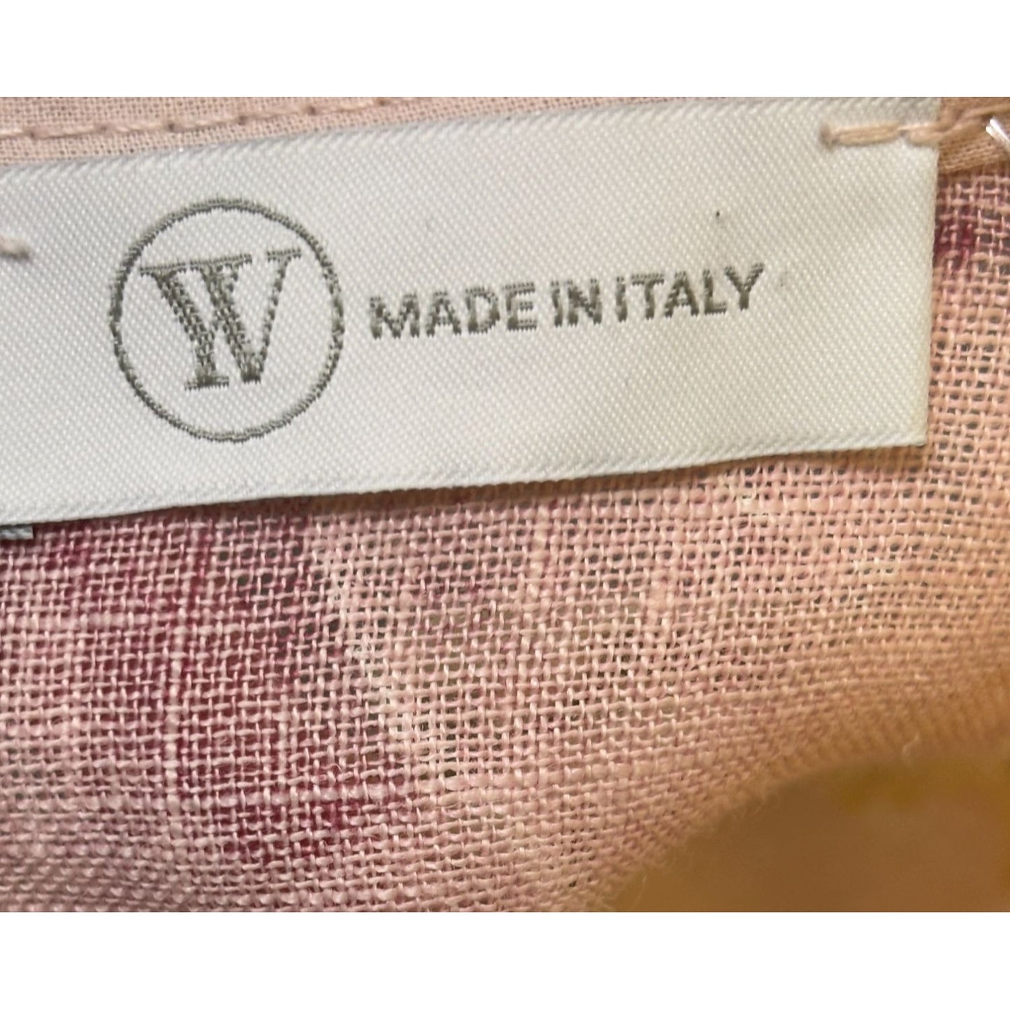 Made In Italy Vintage Italian Floral Linen Dress Sleeveless Square Neck M\L