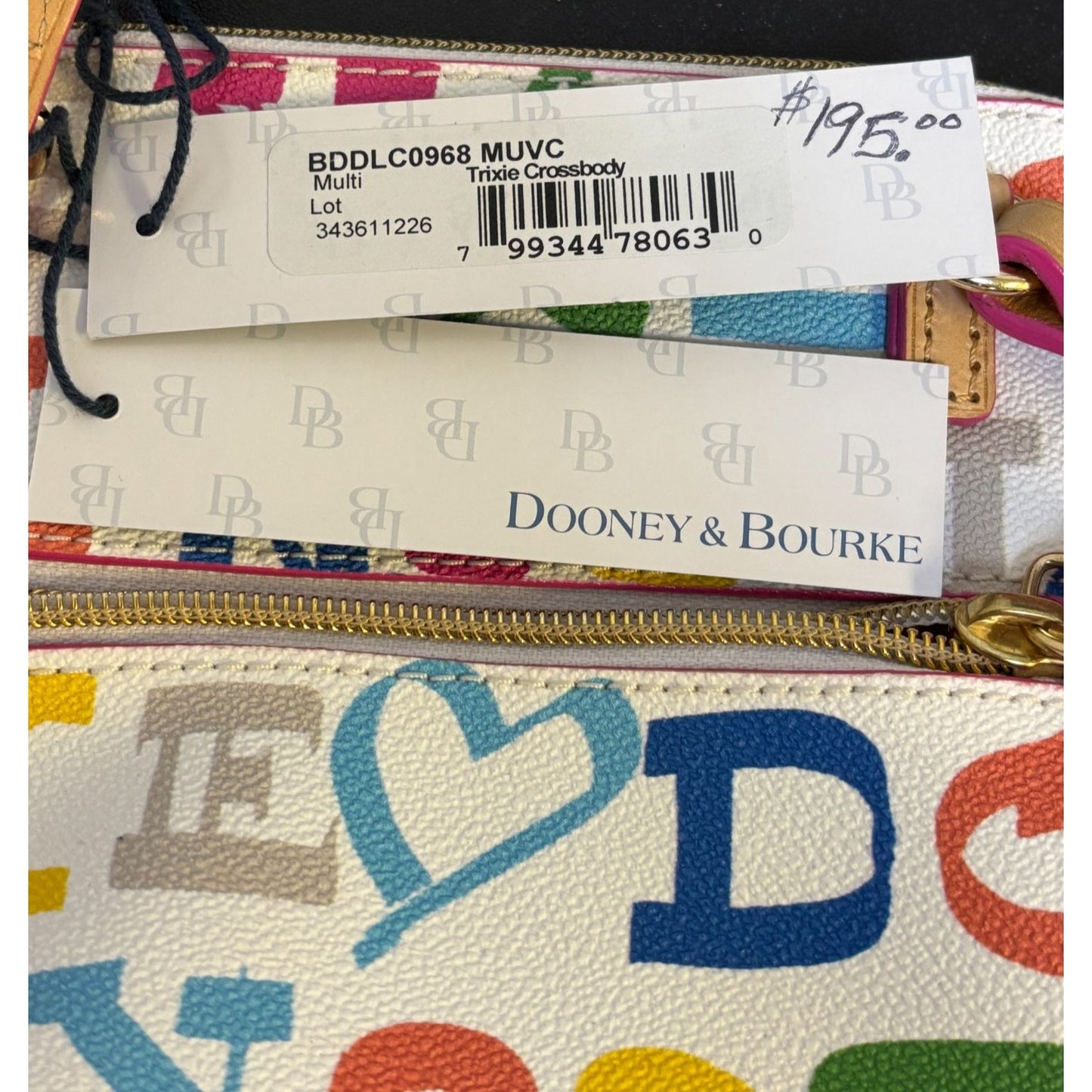 Dooney & Bourke Monogram Multi-Color Crossbody Bag