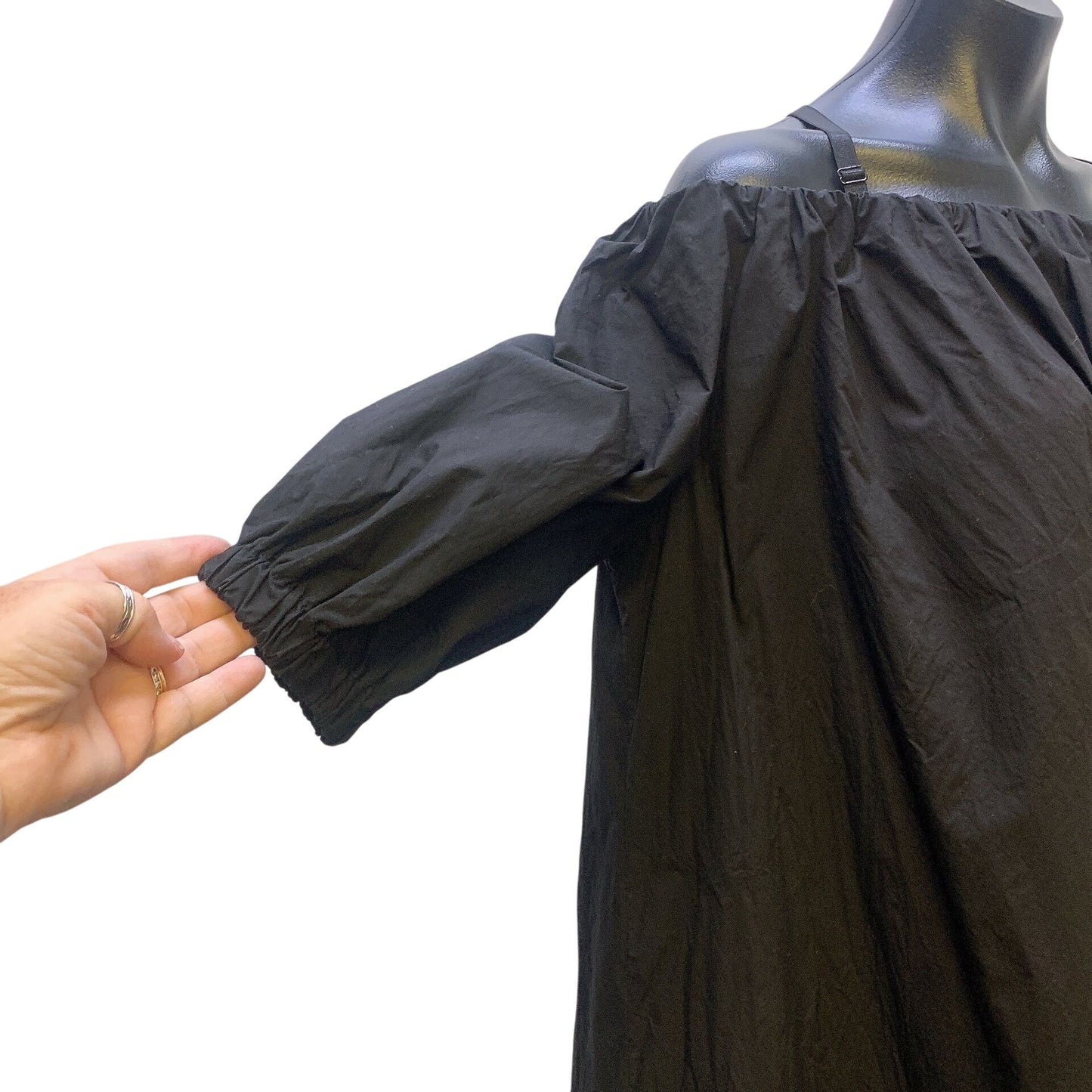 Magari Black Off-Shoulder Dress . Size S