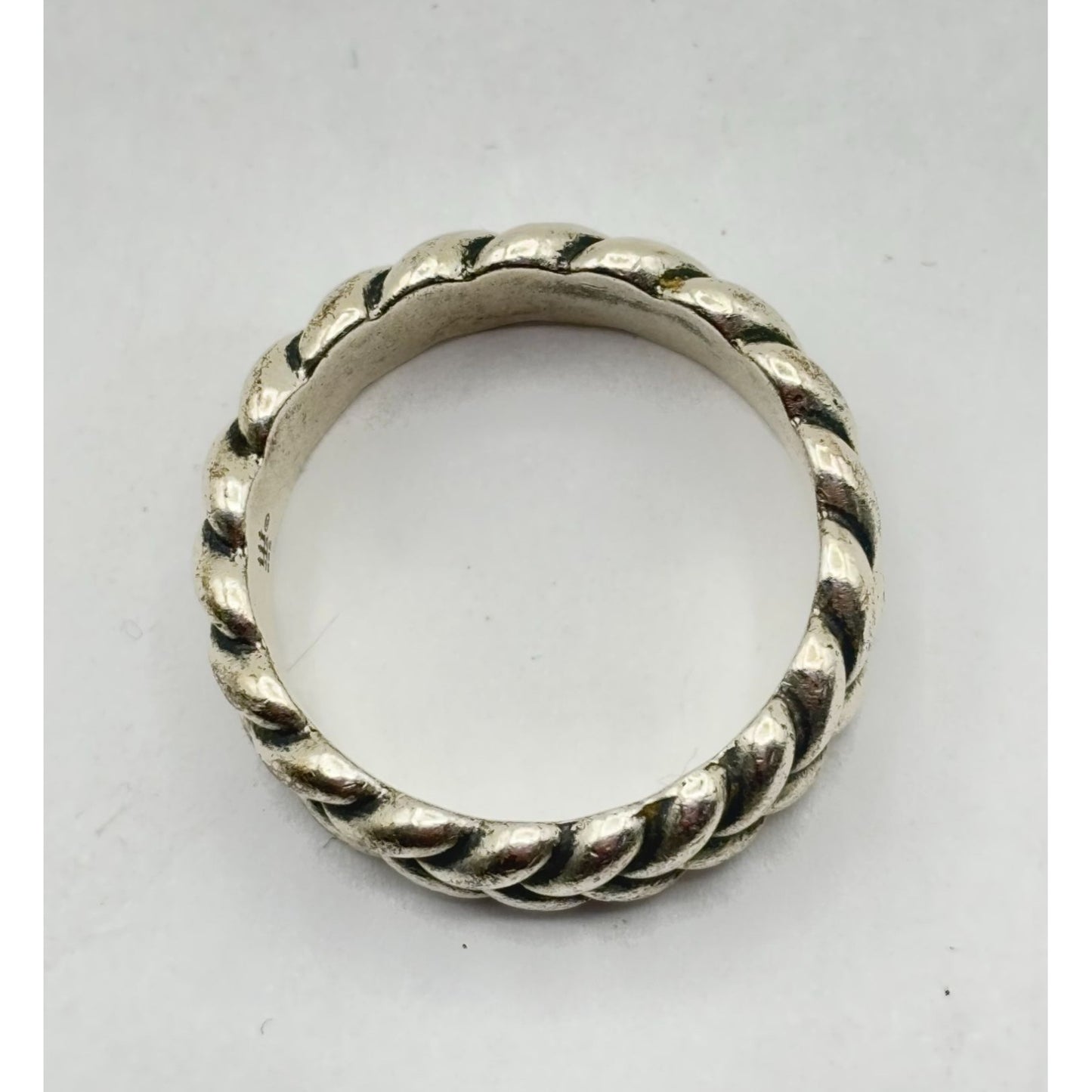 James Avery Sterling Silver Braided Band Ring Size 11.75