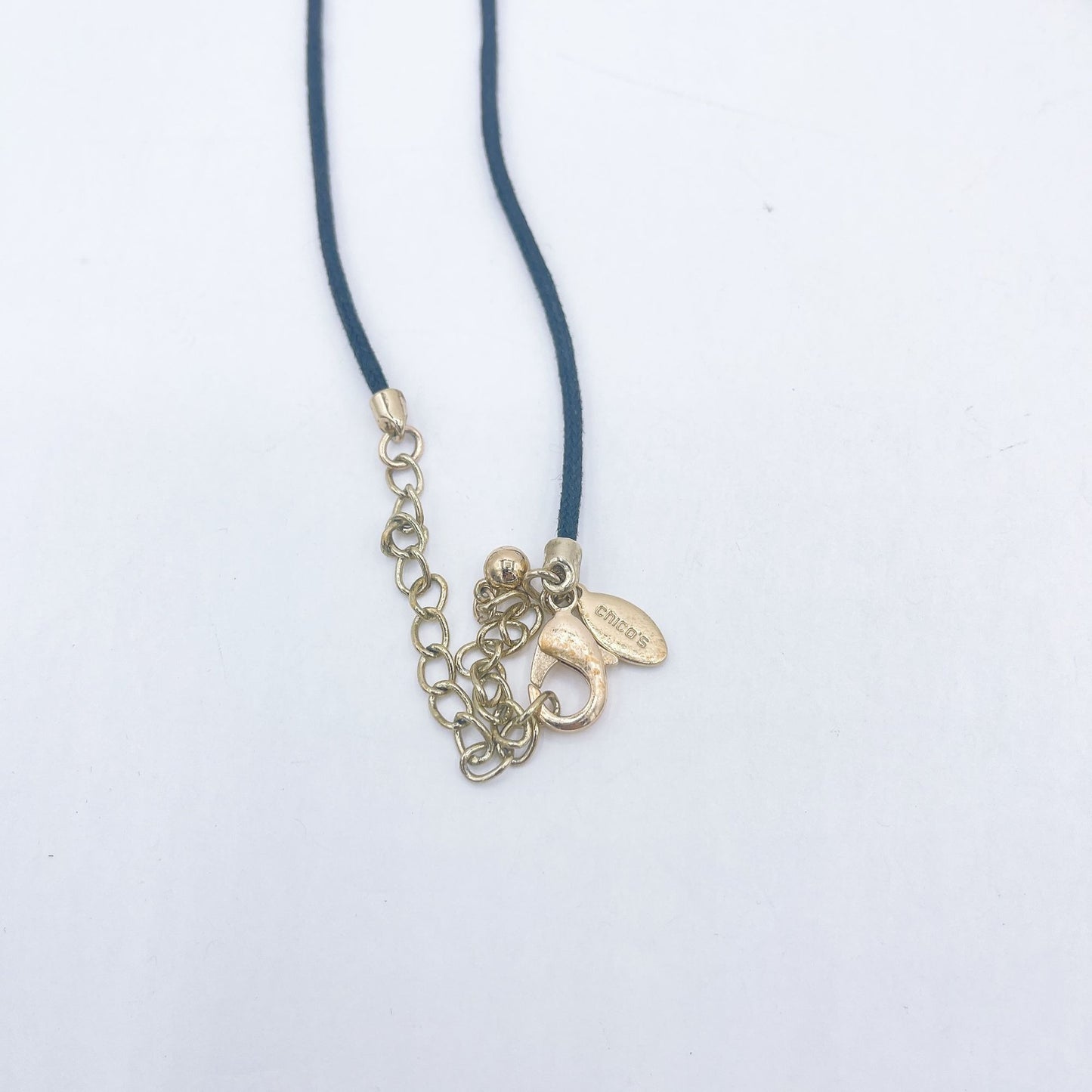 Chico's Brown Ball Pendant Tassel Necklace Long