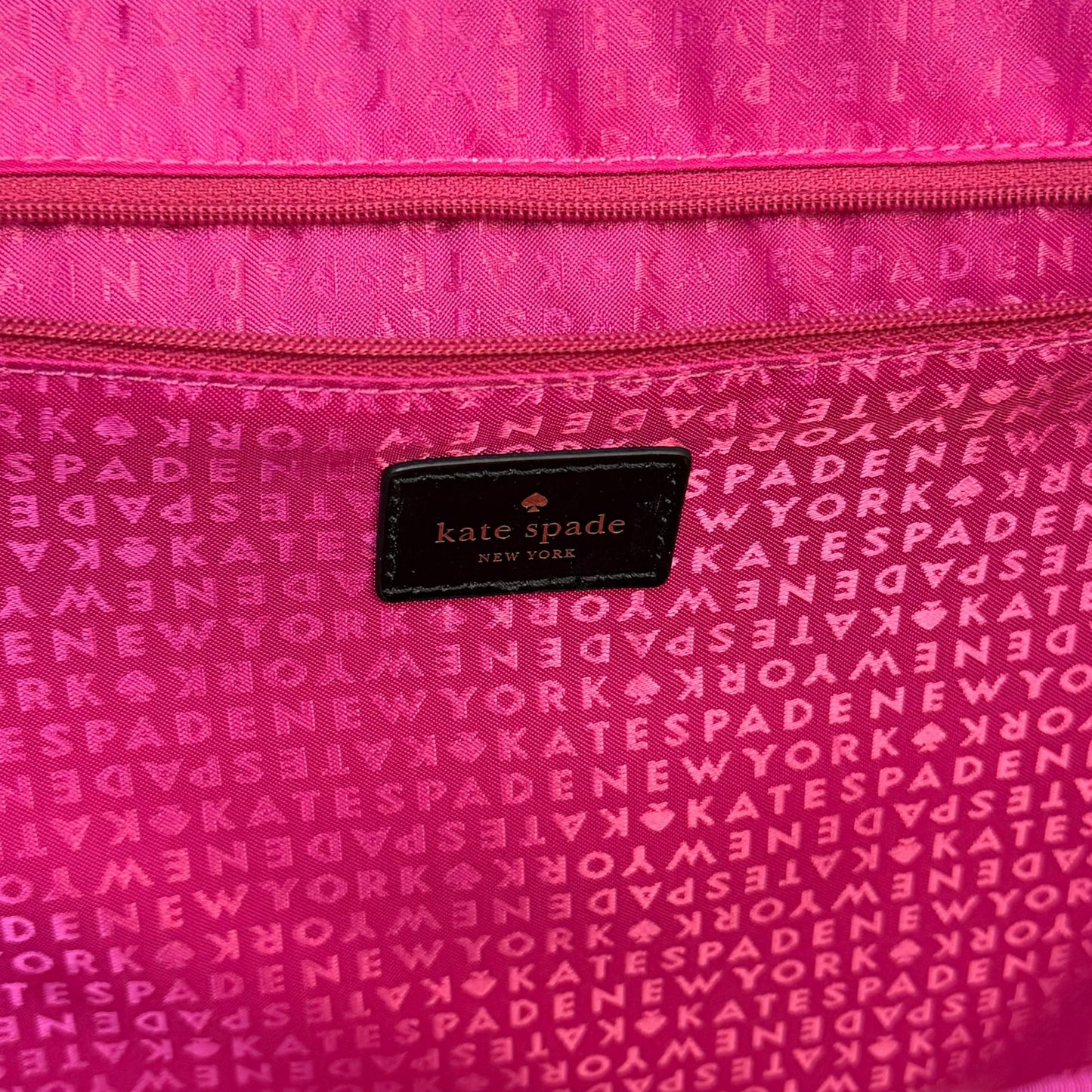 Kate Spade Black Saffiano Leather Travel Case With Adjustable Long Strap