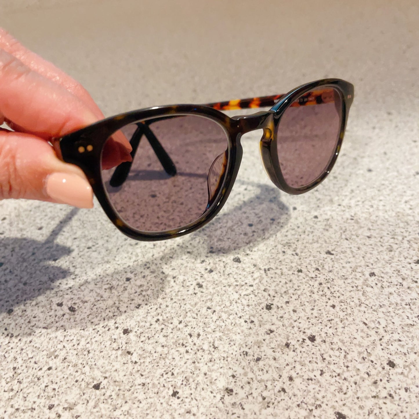 *Toms Tortoise Small Round Sunglasses