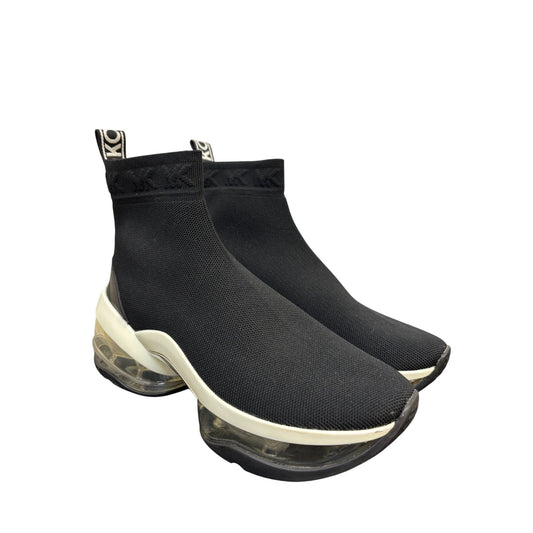 Michael Kors Black & White Slip-On Sock Sneakers Size 9