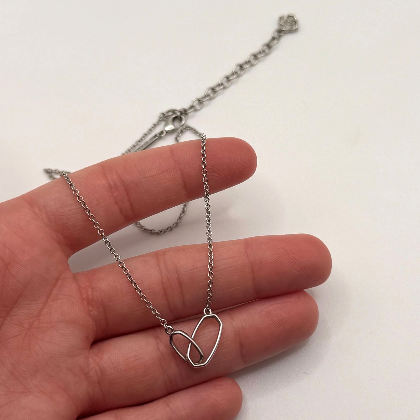 Kendra Scott Silver Link Pendant Necklace