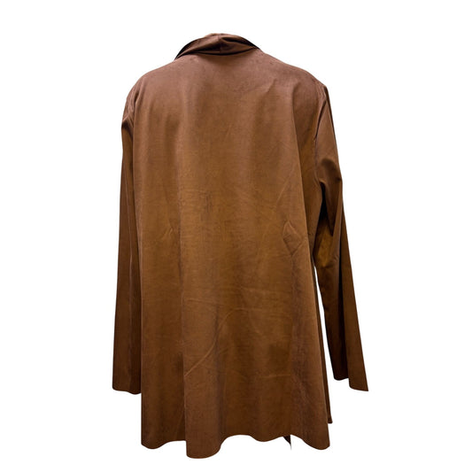 Soft Surroundings Brown Open Front Cardigan 1X