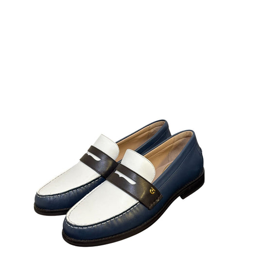 Cole Haan Loafers Navy & White Leather Size 7.5