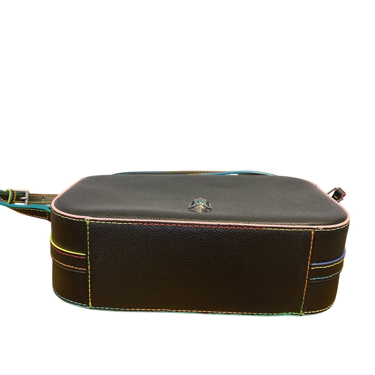 Kurt Geiger London Black Rainbow Edge Crossbody Bag With Adjustable Strap