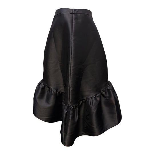 Mare Mare Black High-Low Ruffled Hem Skirt Size M